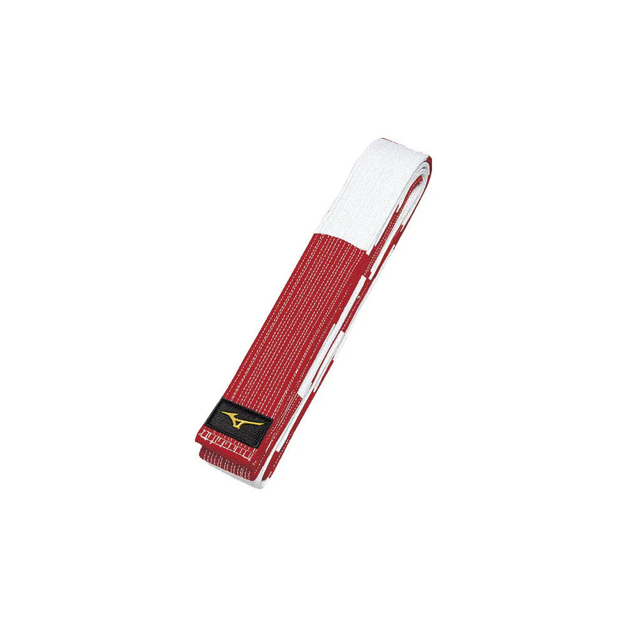 CINTURA 6 DAN bianco rossa MIZUNO Judo Master