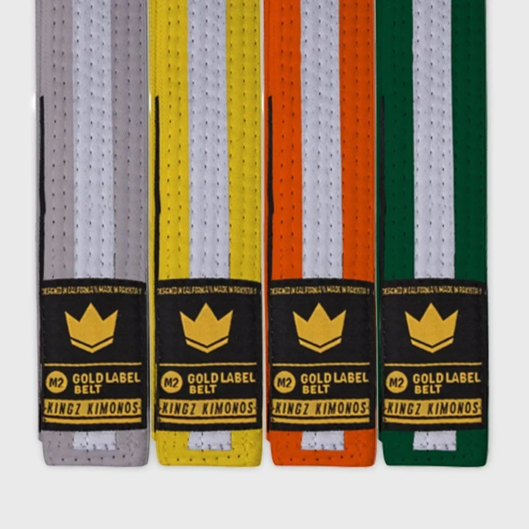 Cintura BJJ Bambini Kingz con Riga Bianca Centrale