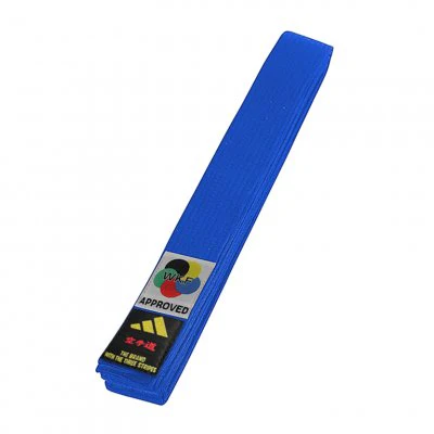 Cintura karate blu WKF Approved ADIDAS