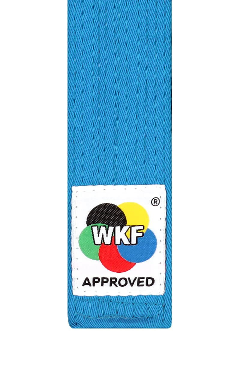 Cintura Karate Kata Tokaido WKF Approved - Rossa e Blu 4,5 cm - Image 3