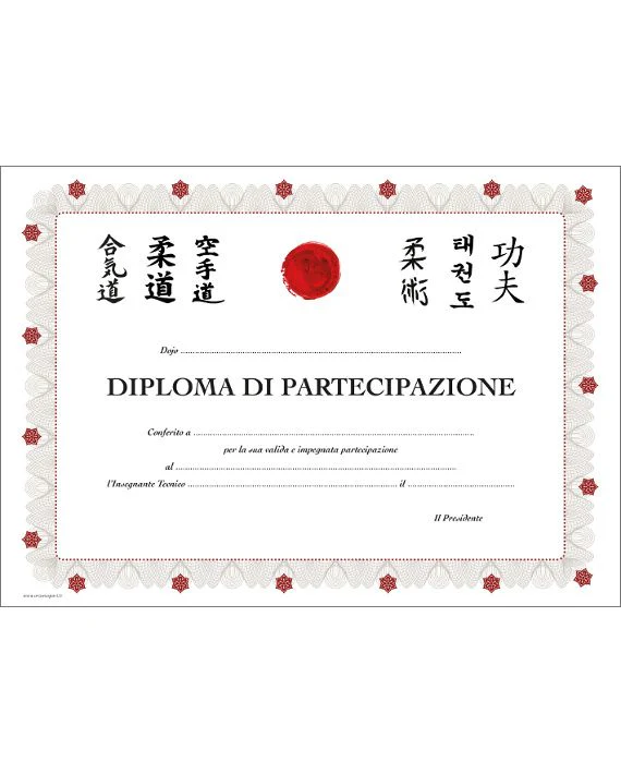 Diploma Di Partecipazione Itaki