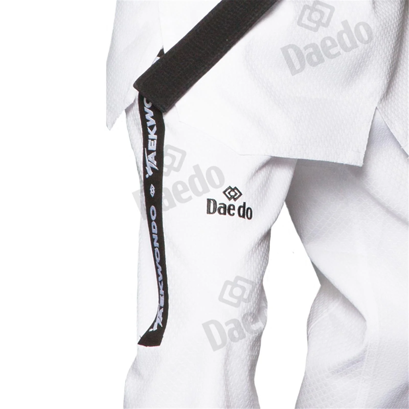 Dobok Taekwondo Daedo Collo Nero Stampa Spalle - Image 2