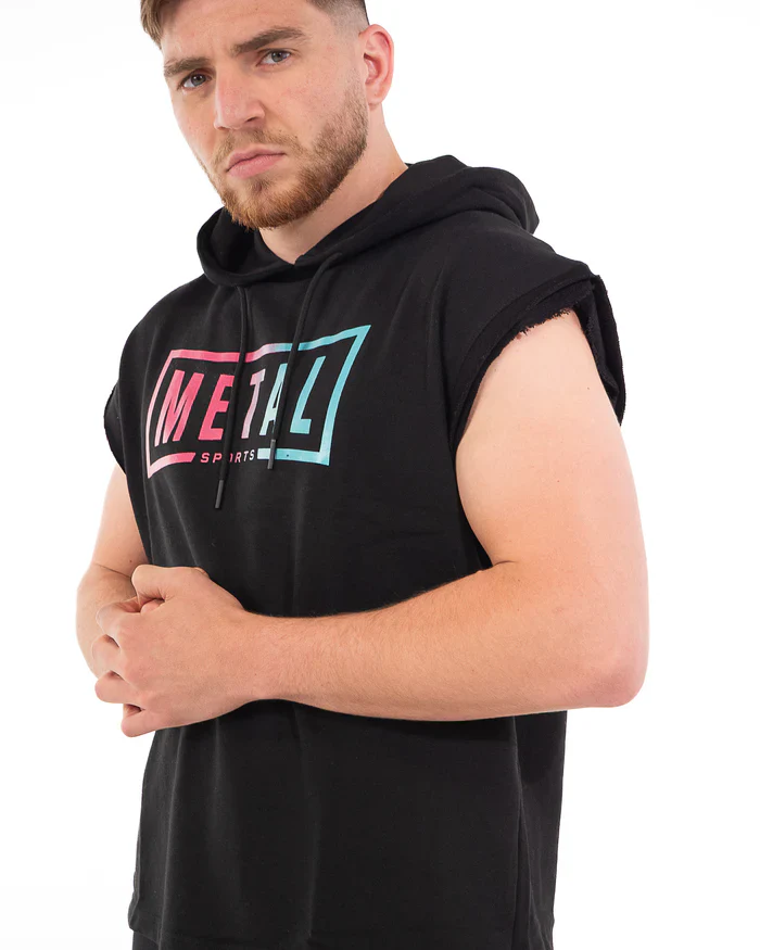Felpa Smanicata con Cappuccio Metal Boxe – Loose Fit - Image 8