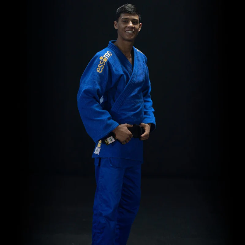 Judogi Essimo Gold APPROVATO IJF Blue - Image 2