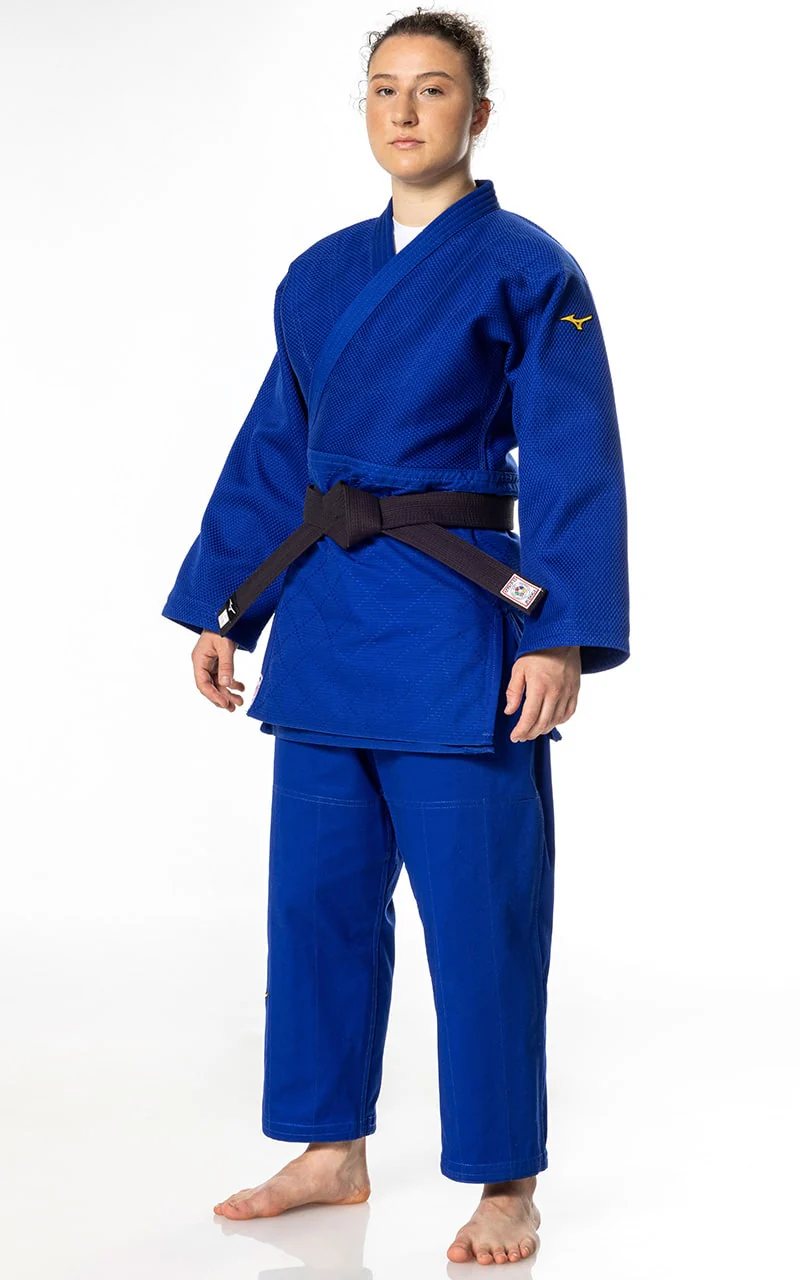 Judogi Mizuno Yusho III Blu IJF Approved - Uniforme Gara 750g