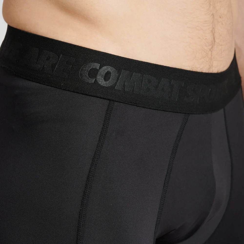 Pantaloncini Compressione Leone DNA | Shorts Aderenti Training Nero Oro - Image 6