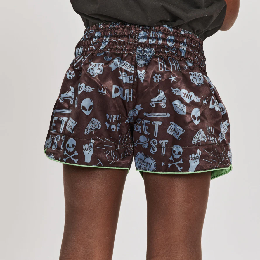 Pantaloncini Leone per Kick e Thai da bambini Flames - Image 7