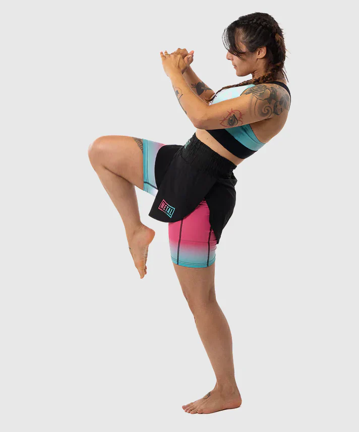 Pantaloncini MMA Kick e Allenamento Donna 2in1 Metal Boxe - Image 2