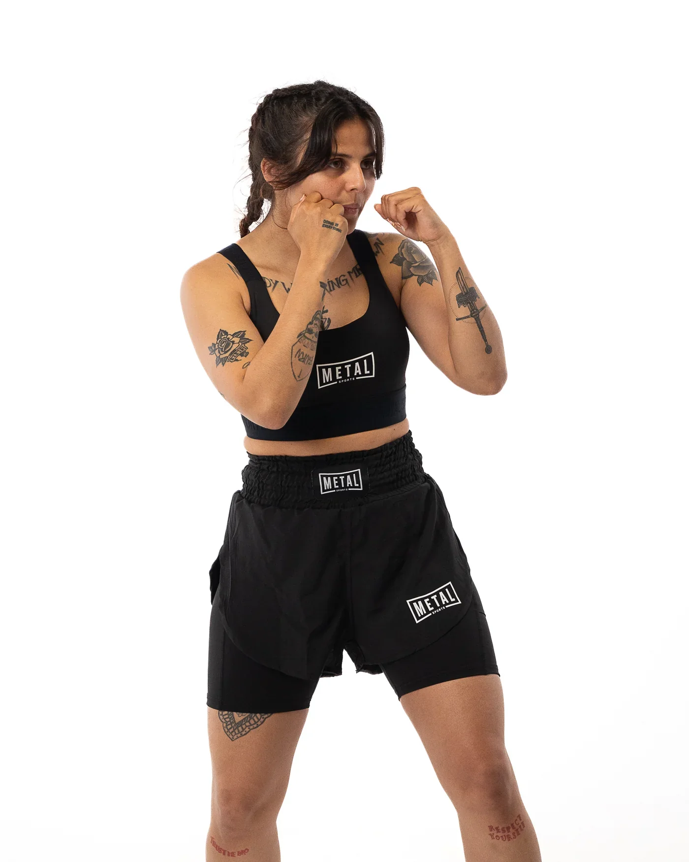 Pantaloncini MMA Kick e Allenamento Donna 2in1 Metal Boxe - Image 5