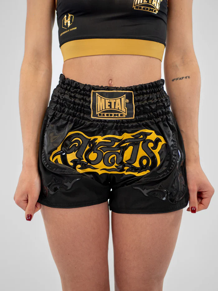 Pantaloncini Muay Thai Donna Metal Boxe Lumpinee | Tradizione e Agilità - Image 4