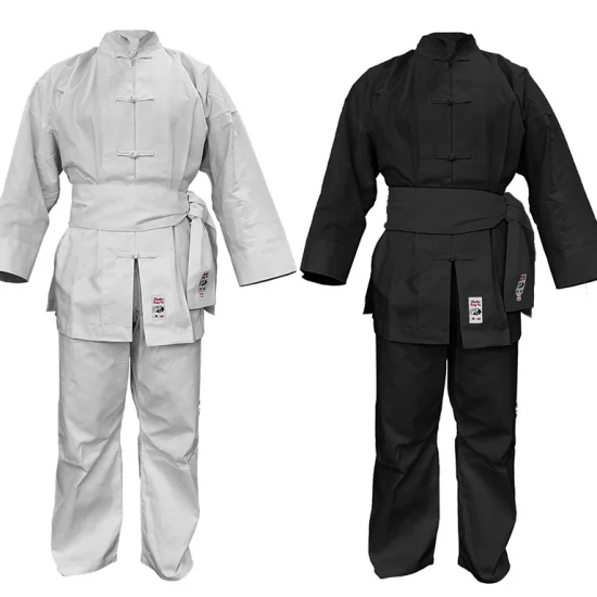 Uniforme Kung Fu Shaolin bianca in cotone - Image 4